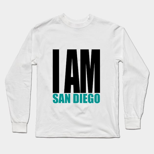 I am San Diego Long Sleeve T-Shirt by INKUBATUR